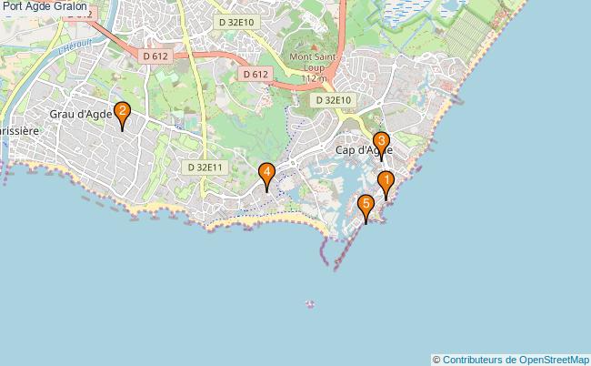 plan Port Agde Associations Port Agde : 7 associations