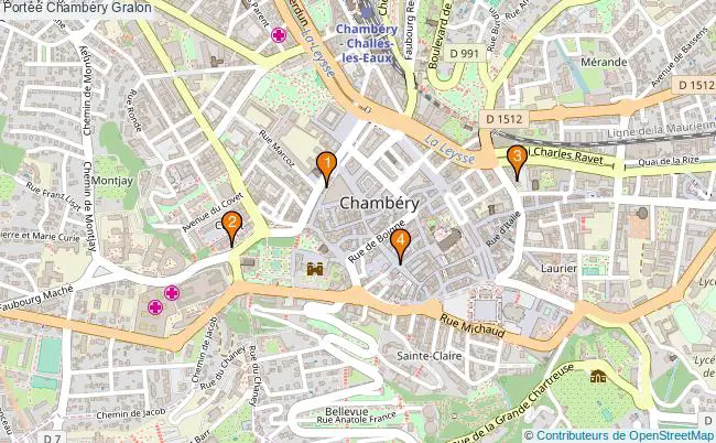 plan Portée Chambéry Associations Portée Chambéry : 4 associations