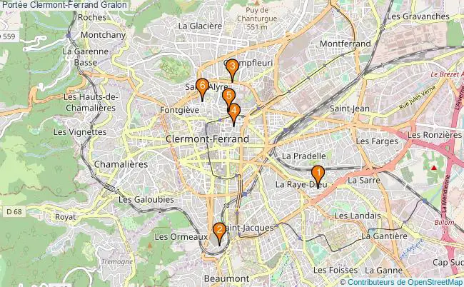 plan Portée Clermont-Ferrand Associations Portée Clermont-Ferrand : 7 associations