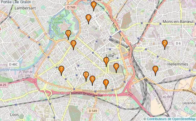 plan Portée Lille Associations Portée Lille : 15 associations