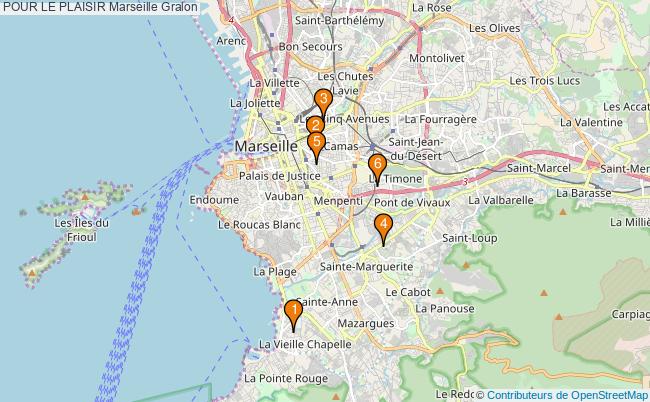 plan POUR LE PLAISIR Marseille Associations POUR LE PLAISIR Marseille : 5 associations