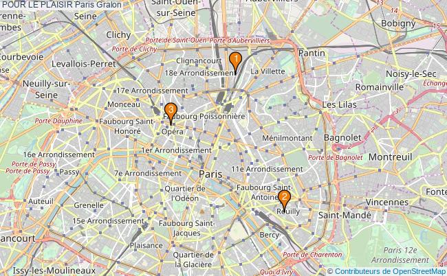 plan POUR LE PLAISIR Paris Associations POUR LE PLAISIR Paris : 4 associations
