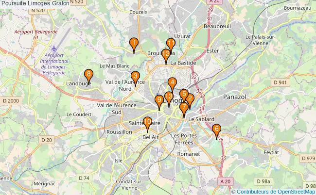 plan Poursuite Limoges Associations poursuite Limoges : 15 associations
