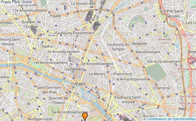 plan Praxis Paris Associations praxis Paris : 3 associations