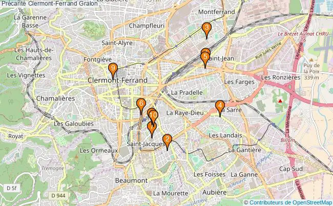 plan Précarité Clermont-Ferrand Associations précarité Clermont-Ferrand : 20 associations