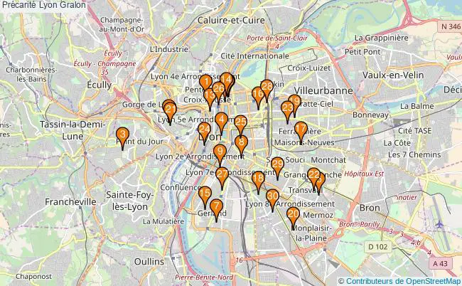 plan Précarité Lyon Associations précarité Lyon : 79 associations