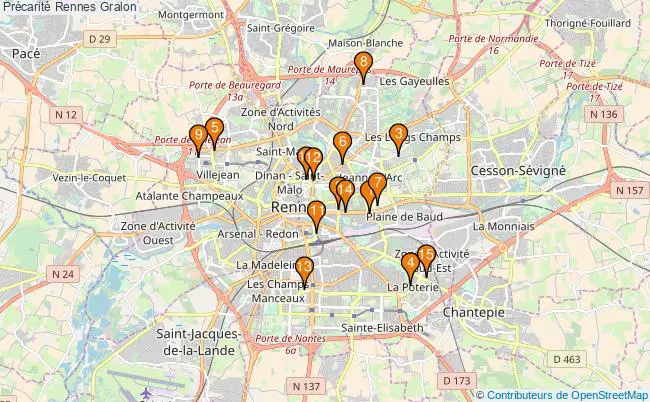 plan Précarité Rennes Associations précarité Rennes : 45 associations