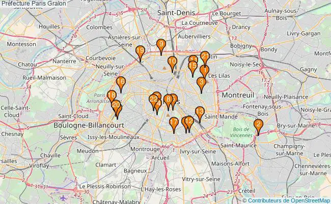 plan Préfecture Paris Associations préfecture Paris : 30 associations