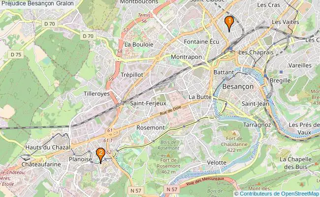 plan Préjudice Besançon Associations Préjudice Besançon : 2 associations