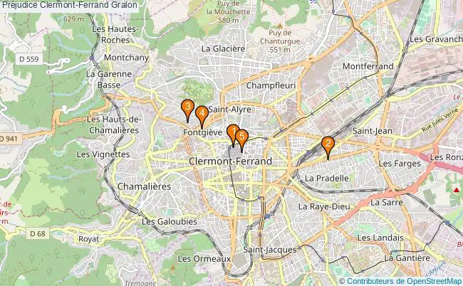 plan Préjudice Clermont-Ferrand Associations Préjudice Clermont-Ferrand : 5 associations