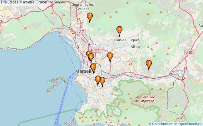 plan Préjudices Marseille Associations Préjudices Marseille : 8 associations