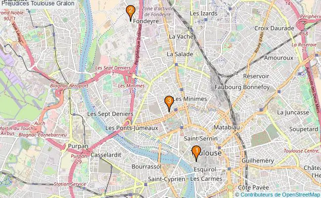 plan Préjudices Toulouse Associations Préjudices Toulouse : 3 associations