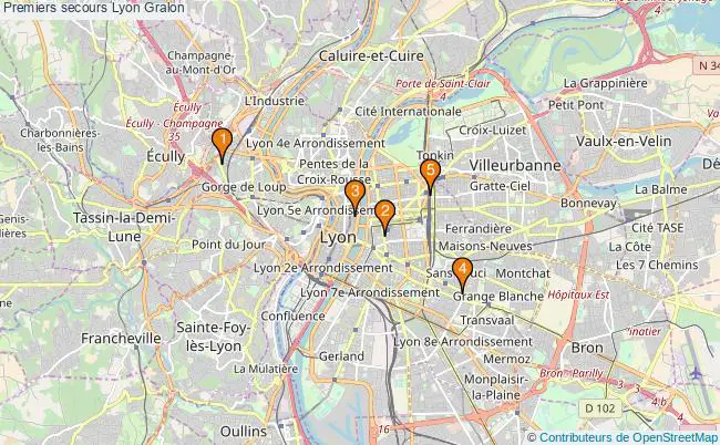 plan Premiers secours Lyon Associations premiers secours Lyon : 6 associations