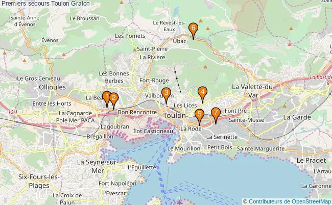 plan Premiers secours Toulon Associations premiers secours Toulon : 8 associations
