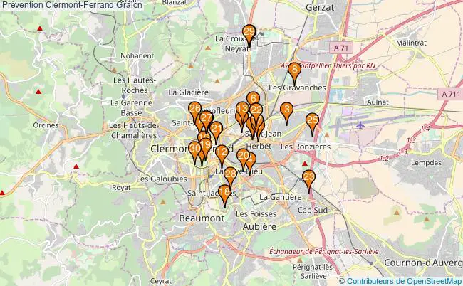 plan Prévention Clermont-Ferrand Associations prévention Clermont-Ferrand : 69 associations