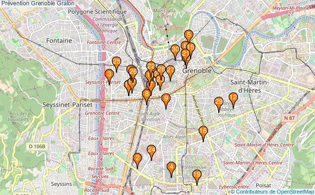 plan Prévention Grenoble Associations prévention Grenoble : 64 associations