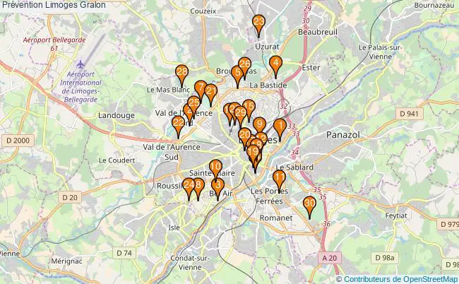 plan Prévention Limoges Associations prévention Limoges : 63 associations