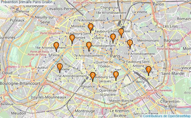 plan Prévention primaire Paris Associations prévention primaire Paris : 13 associations