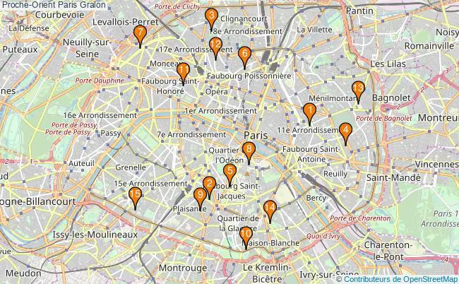 plan Proche-Orient Paris Associations Proche-Orient Paris : 17 associations