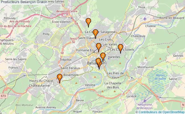 plan Producteurs Besançon Associations Producteurs Besançon : 7 associations