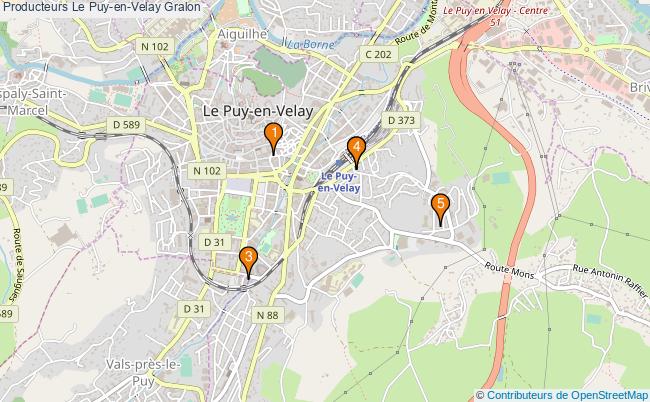 plan Producteurs Le Puy-en-Velay Associations Producteurs Le Puy-en-Velay : 6 associations