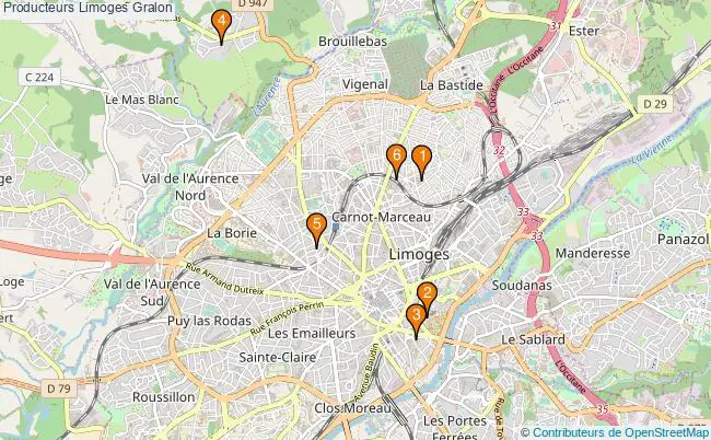 plan Producteurs Limoges Associations Producteurs Limoges : 7 associations