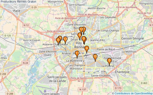 plan Producteurs Rennes Associations Producteurs Rennes : 19 associations