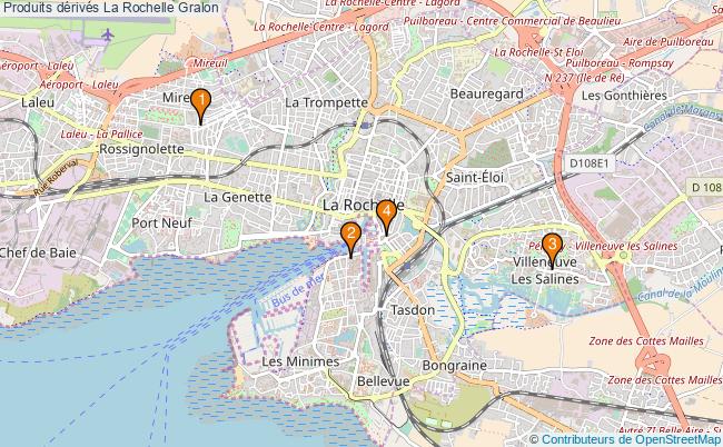plan Produits dérivés La Rochelle Associations produits dérivés La Rochelle : 4 associations