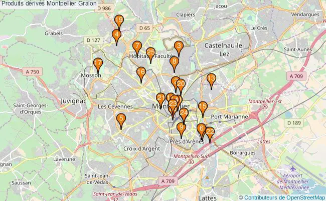 plan Produits dérivés Montpellier Associations produits dérivés Montpellier : 30 associations