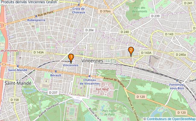 plan Produits dérivés Vincennes Associations produits dérivés Vincennes : 3 associations