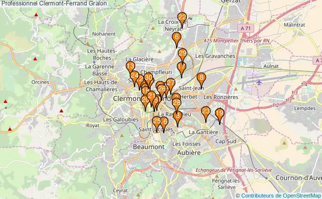 plan Professionnel Clermont-Ferrand Associations professionnel Clermont-Ferrand : 51 associations