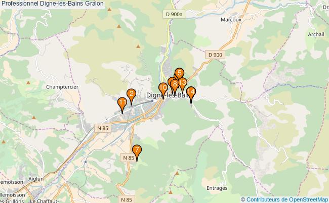 plan Professionnel Digne-les-Bains Associations professionnel Digne-les-Bains : 15 associations