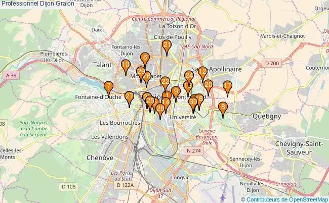 plan Professionnel Dijon Associations professionnel Dijon : 67 associations