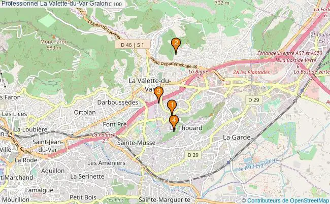 plan Professionnel La Valette-du-Var Associations professionnel La Valette-du-Var : 6 associations