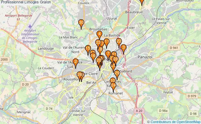plan Professionnel Limoges Associations professionnel Limoges : 56 associations