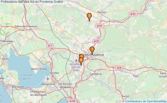 plan Professions libérales Aix en Provence Associations professions libérales Aix en Provence : 6 associations