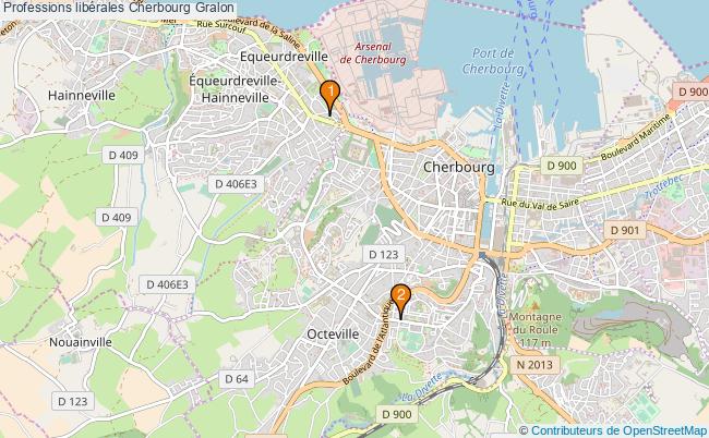 plan Professions libérales Cherbourg Associations professions libérales Cherbourg : 3 associations
