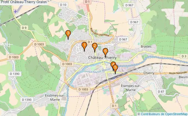 plan Profit Château-Thierry Associations Profit Château-Thierry : 5 associations