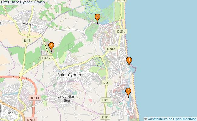 plan Profit Saint-Cyprien Associations Profit Saint-Cyprien : 3 associations