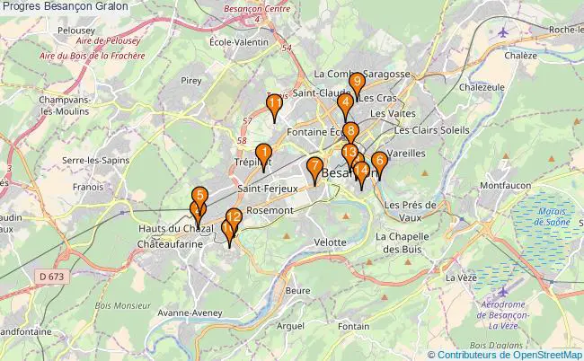 plan Progres Besançon Associations progres Besançon : 15 associations