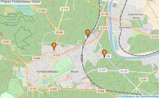 plan Progres Fontainebleau Associations progres Fontainebleau : 3 associations