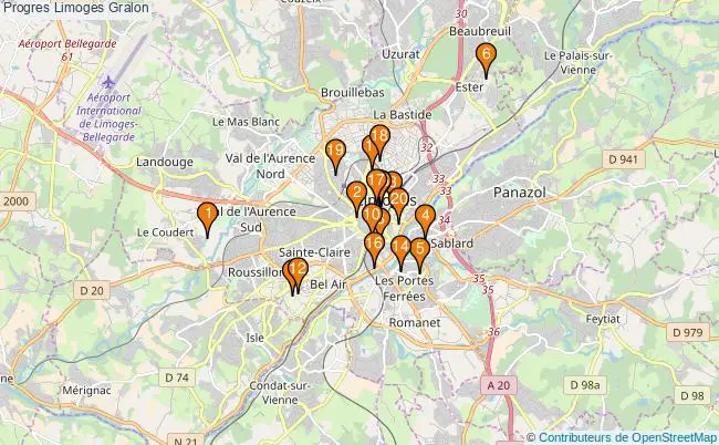 plan Progres Limoges Associations progres Limoges : 19 associations