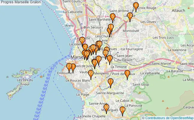 plan Progres Marseille Associations progres Marseille : 45 associations