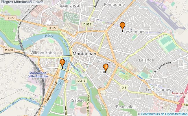 plan Progres Montauban Associations progres Montauban : 3 associations
