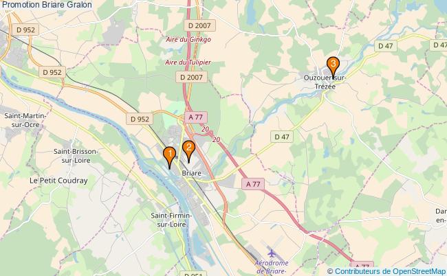 plan Promotion Briare Associations Promotion Briare : 6 associations