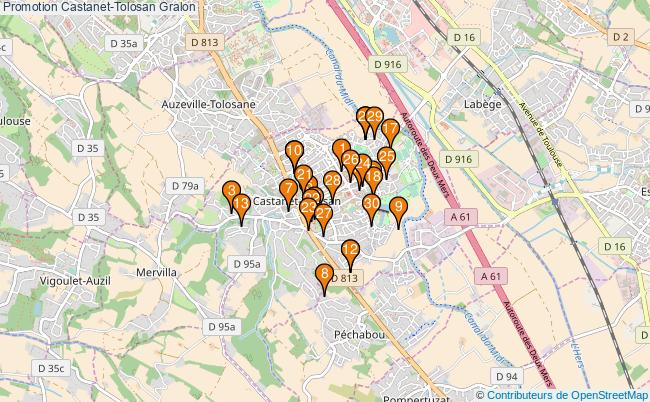 plan Promotion Castanet-Tolosan Associations Promotion Castanet-Tolosan : 40 associations