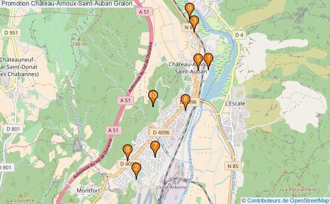 plan Promotion Château-Arnoux-Saint-Auban Associations Promotion Château-Arnoux-Saint-Auban : 10 associations