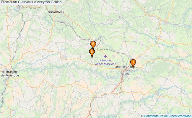 plan Promotion Clairvaux-d'Aveyron Associations Promotion Clairvaux-d'Aveyron : 6 associations