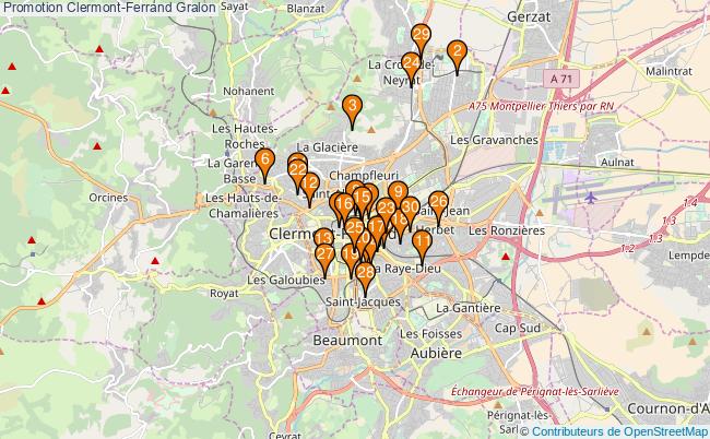 plan Promotion Clermont-Ferrand Associations Promotion Clermont-Ferrand : 464 associations
