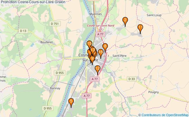 plan Promotion Cosne-Cours-sur-Loire Associations Promotion Cosne-Cours-sur-Loire : 17 associations